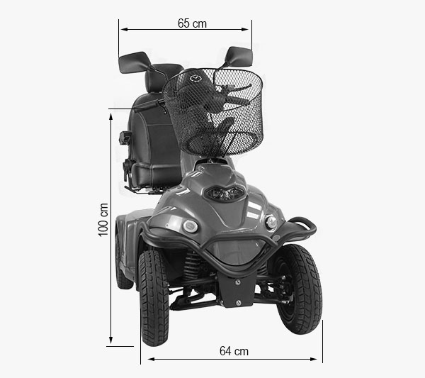 Abmessung Elektromobil Mini Crosser