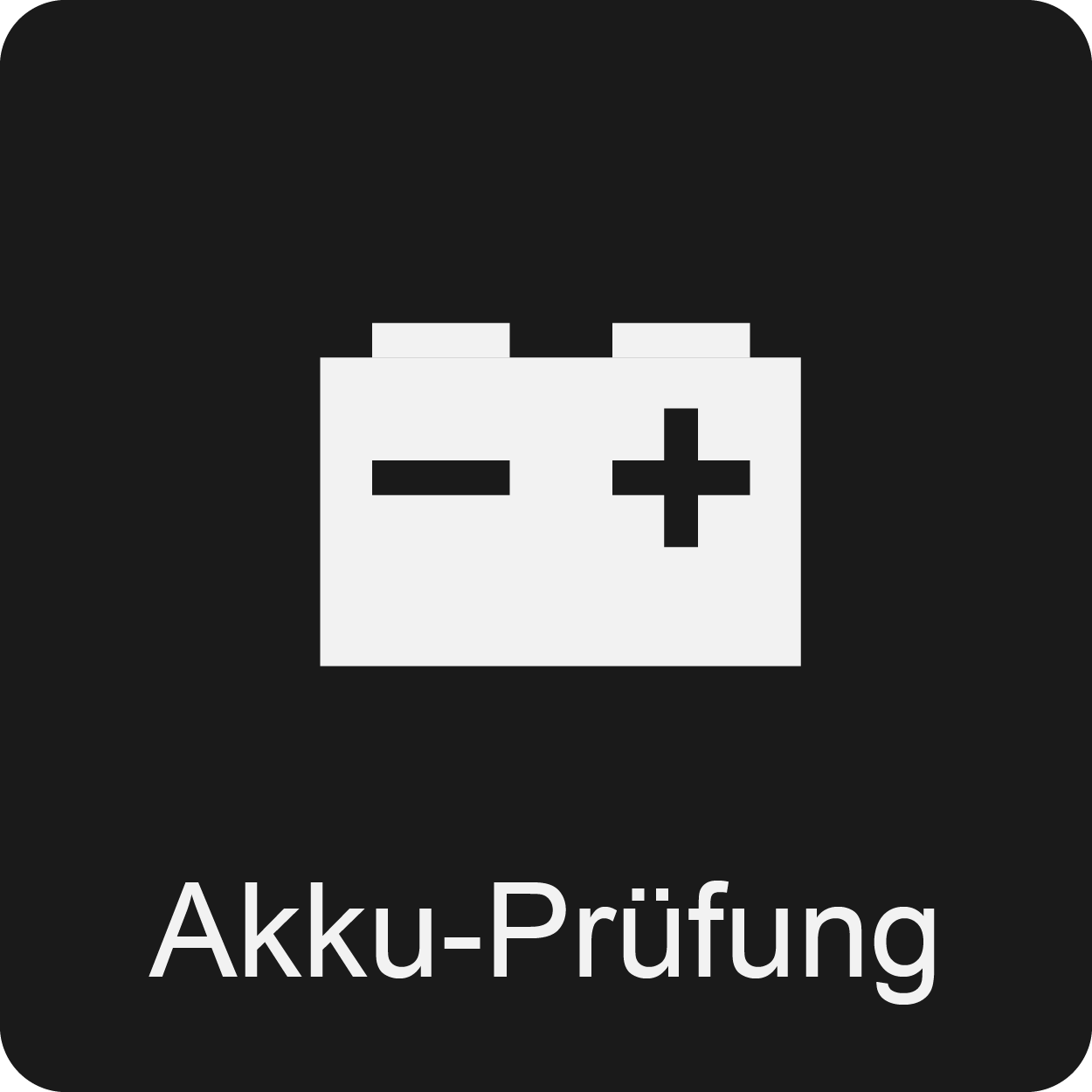 Symbol Kapazitätsmessnung Akku Elektromobil