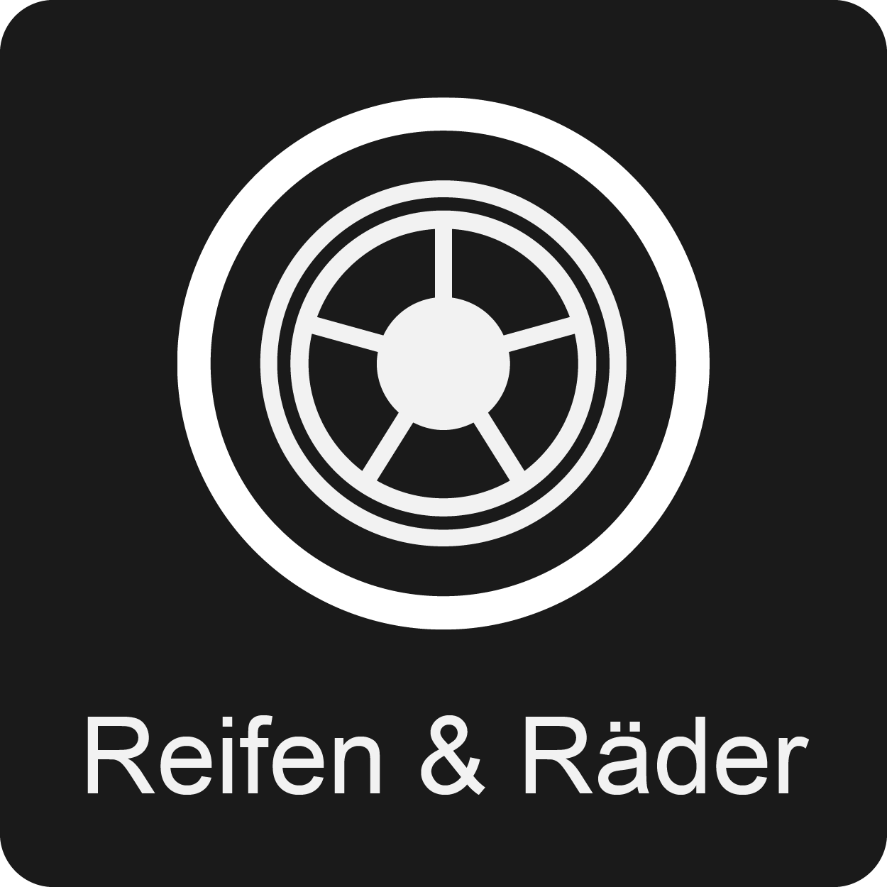 Symbol Reparatur Räder und Reifen