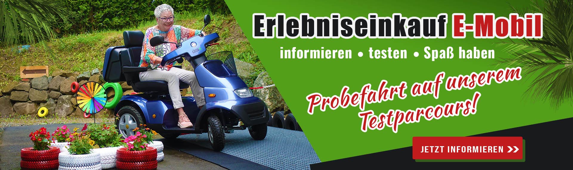 Probefahrt mit dem Elektromobil bei EET Kessler in Bischoffen